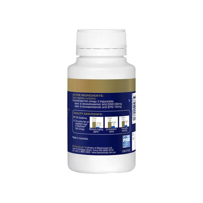 Bioceuticals UltraClean Omega DHA 60 Capsules