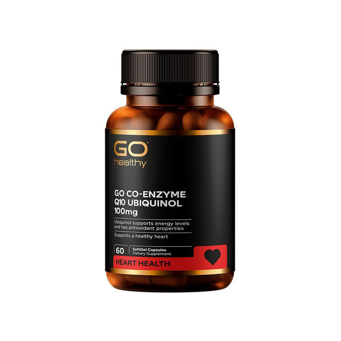 GO Healthy CoQ10 Ubiquinol 100mg 60 Capsules