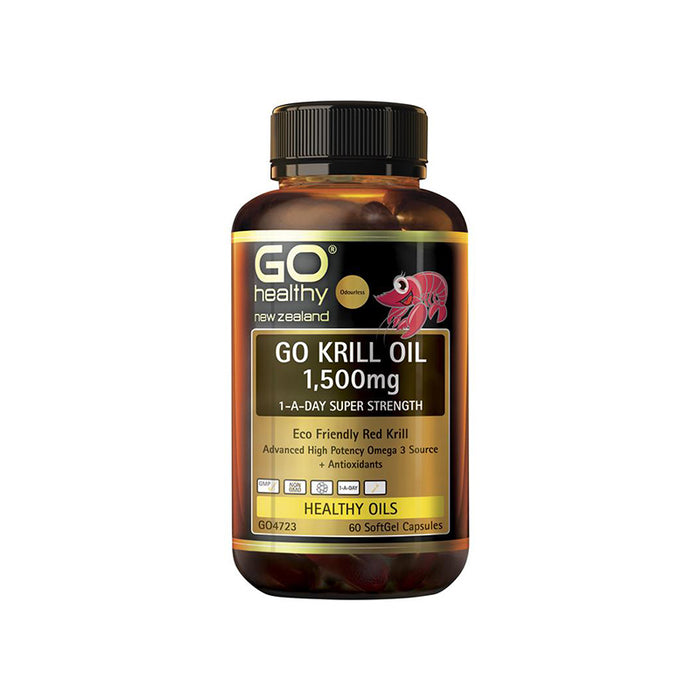 GO Healthy Krill Oil 1500mg 60 Capsules