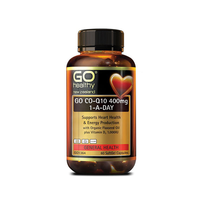 GO Healthy Co-Q10 400mg One-A-Day 60 Capsules