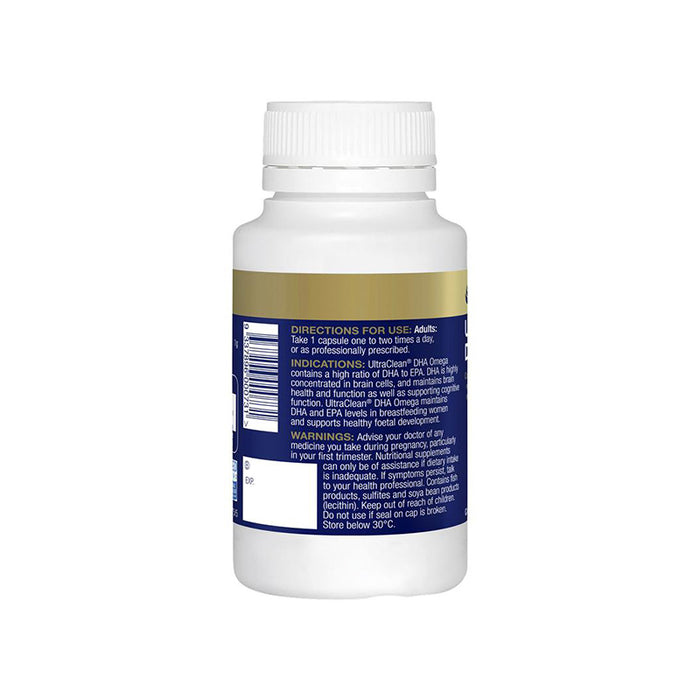 Bioceuticals UltraClean Omega DHA 60 Capsules