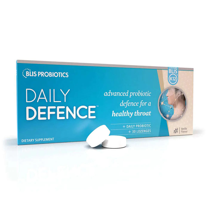 Blis Daily Defence With Blis K12 Vanilla 30 Sore Throat Lozenges