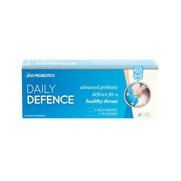 Blis Daily Defence With Blis K12 Vanilla 30 Sore Throat Lozenges
