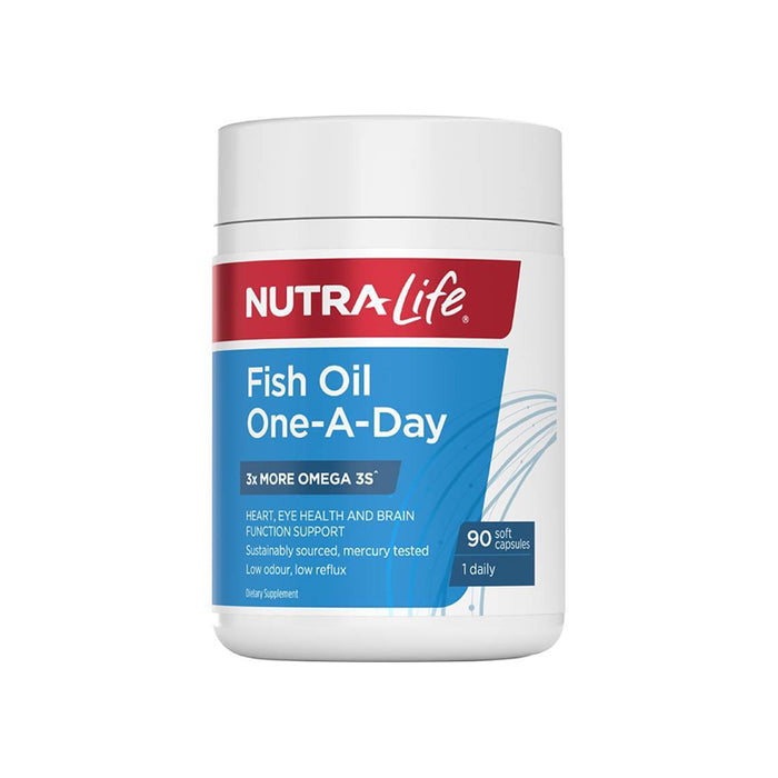 NutraLife Fish Oil One-A Day Concentrated Odourless 90 Capsules