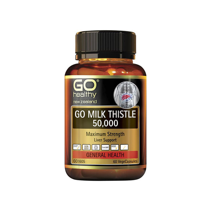 GO Healthy Milk Thistle 50,000 60 VegeCapsules