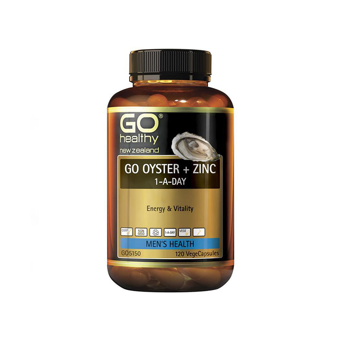 GO Healthy Oyster & Zinc 120 VegeCapsules