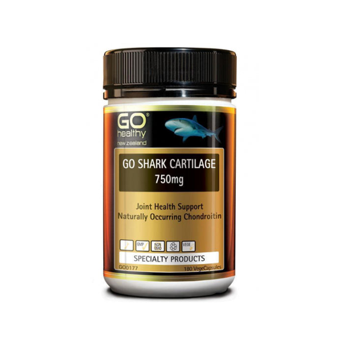 GO Healthy Shark Cartilage 750mg 180 VegeCapsules