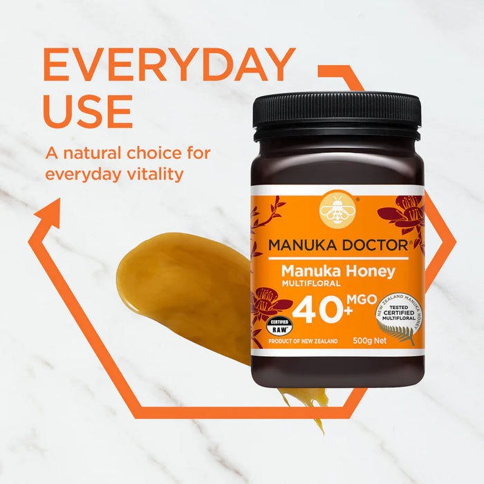 Manuka Doctor MGO 40+ Multifloral Manuka Honey 500g