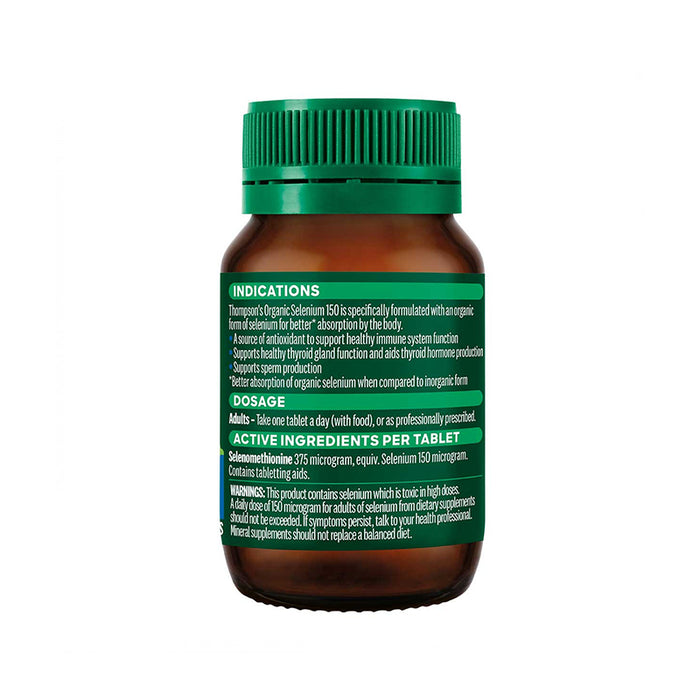 Thompson's Organic Selenium 150 60 tablets
