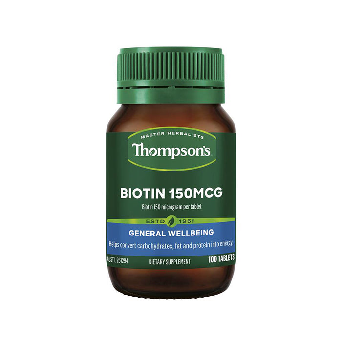 Thompson's Biotin 150mcg 100 Tablets
