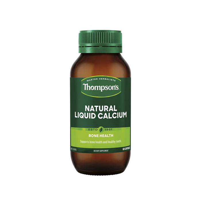 Thompson's Natural Liquid Calcium 60 Capsules