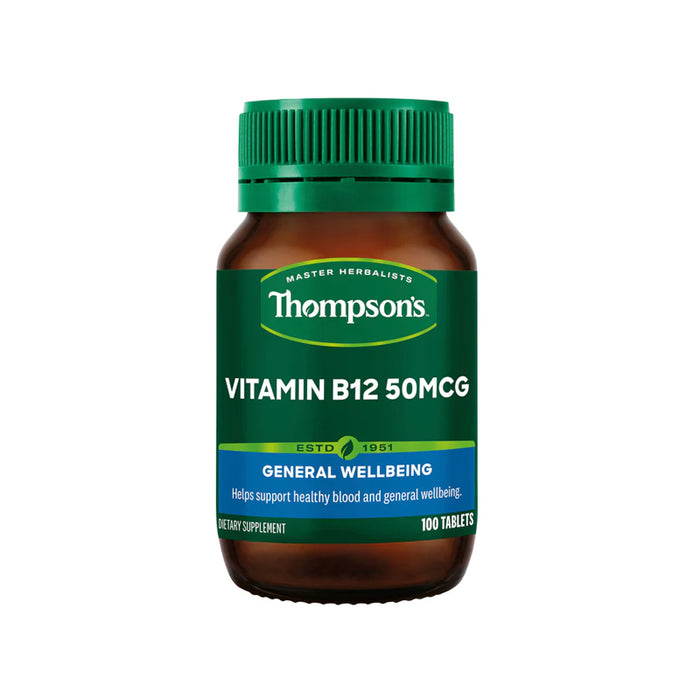 Thompson's Vitamin B12 50mcg 100 Tablets