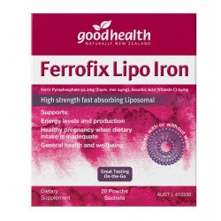 Good Health Ferrofix Lipo Iron Energy Pregnancy 20s 2g