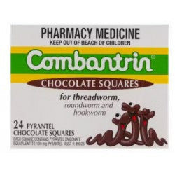 Combantrin Threadworm Chocolate Squares Pack Combantrin