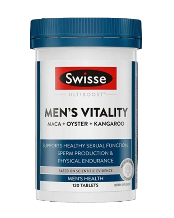 Swisse Ultiboost Men's Vitality (Maca + Oyster + Kangaroo) 120 Tablets Swisse