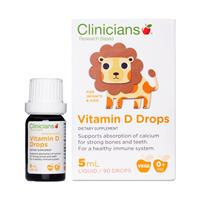 Clinicians Vitamin D Drops For Infants & Kids 5ml