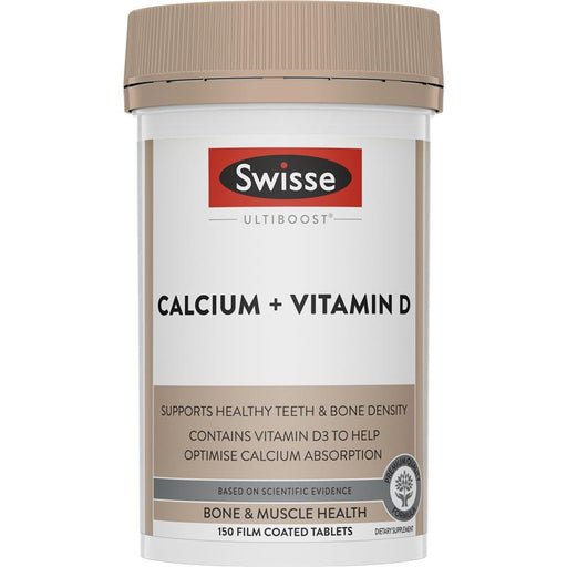 Swisse Ultiboost Calcium + Vitamin D 150 Tablets Swisse