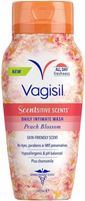 Vagisil Peach Blossom Sensitive Scents Daily Intimate Wash 240 ml 2027/04