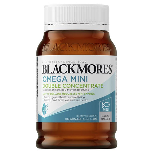 Blackmores Omega Mini Double Concentrate 400 Capsules Blackmores