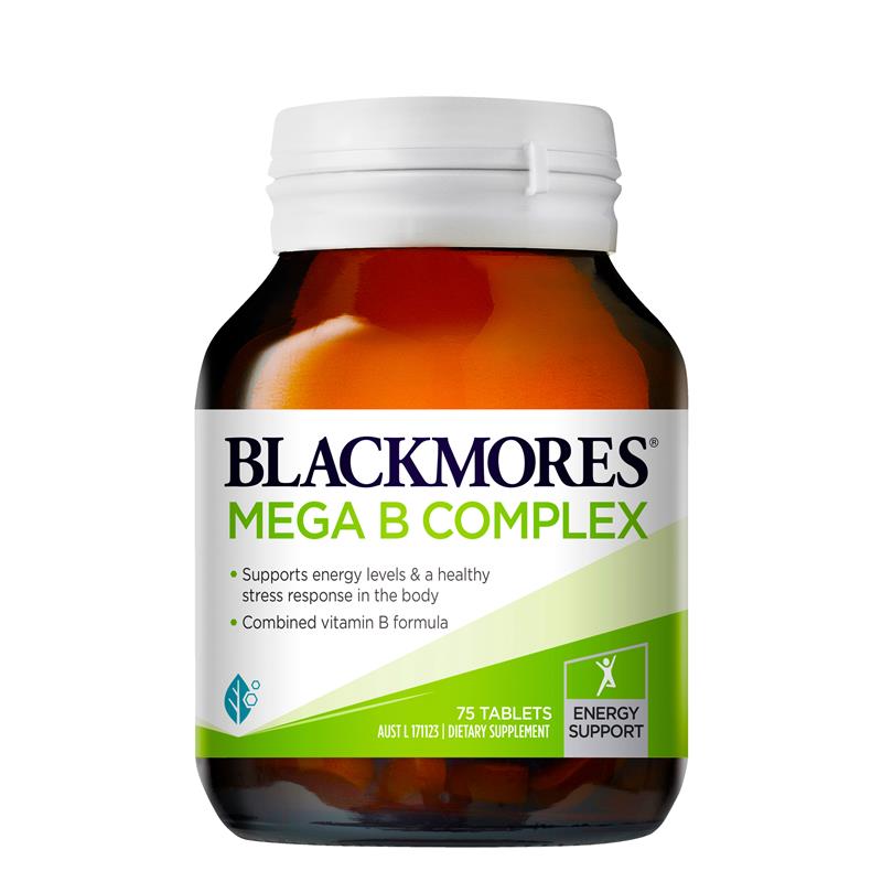 Blackmores Mega B Complex 75 Tablets Blackmores