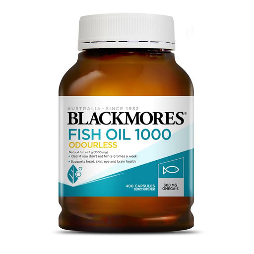 Blackmores Odourless Fish Oil 1,000mg 400 Capsules Blackmores