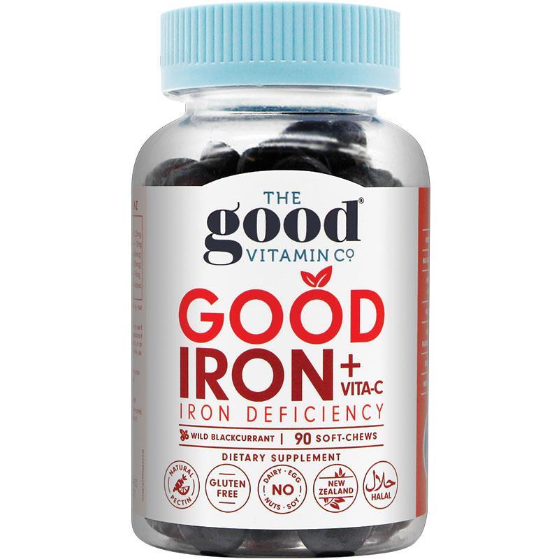 The Good Vitamin Co Adult Good Iron+ 90 Soft-Chews The Good Vitamin Co