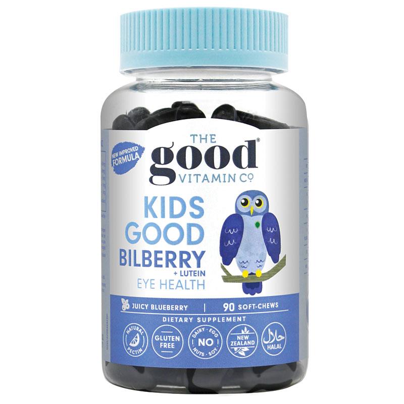 The Good Vitamin Co Kids Good Bilberry + 90 Soft-Chews The Good Vitamin Co