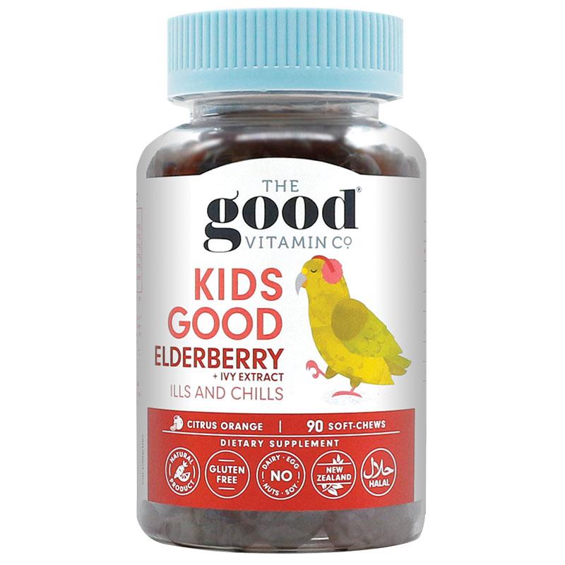 The Good Vitamin Co Kids Good Elderberry 90 Soft-Chews The Good Vitamin Co