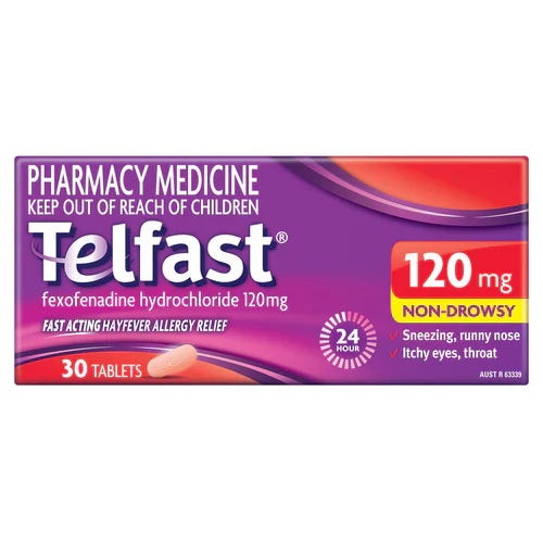 Telfast Tablets 120mg 30s
