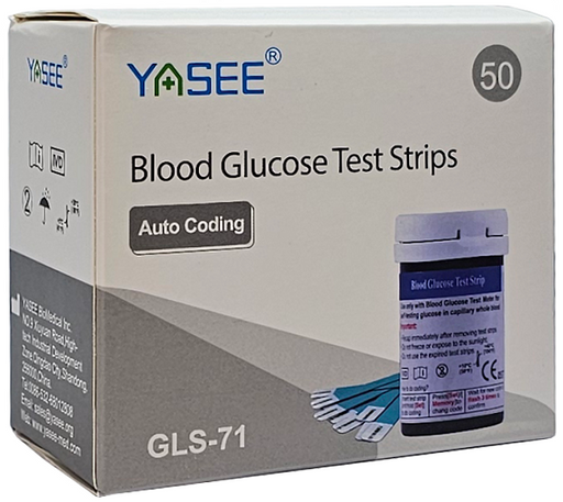 Yasee GLS-71 Glucose Blood Test Strips 50s