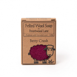 Felted Wool Soap Berry Crush 100g