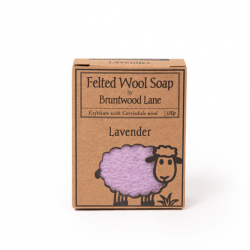 Felted Wool Soap Lavender 100g